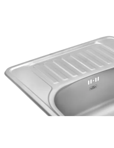 Мойка для кухни прямоугольная Kroner KRP Dekor - 5848 из нержавеющей стали