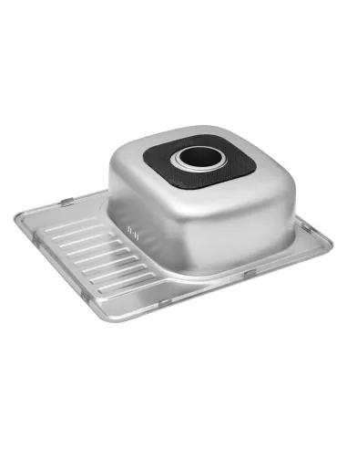 Мийка для кухні прямокутна Kroner KRP Dekor - 5848 з нержавіючої сталі