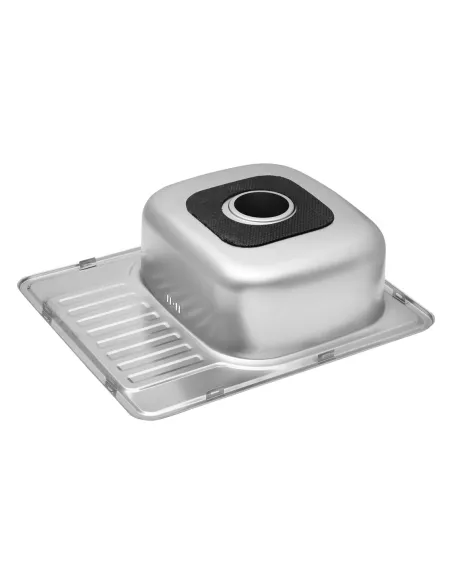 Мойка для кухни прямоугольная Kroner KRP Dekor - 5848 из нержавеющей стали