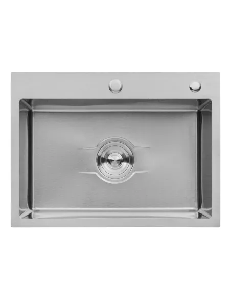 Мийка для кухні прямокутна Kroner KRP Derby - 5843HM ​​Brush з нержавіючої сталі
