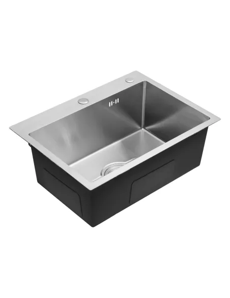 Мийка для кухні прямокутна Kroner KRP Derby - 5843HM ​​Brush з нержавіючої сталі