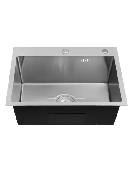 Мойка для кухни прямоугольная Kroner KRP Derby - 5843HM Brush из нержавеющей стали