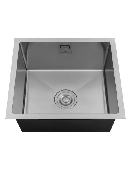 Мийка для кухні прямокутна Kroner KRP Gebrstet - 4843HM ​​з нержавіючої сталі