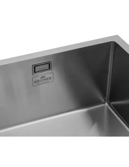 Мойка для кухни прямоугольная Kroner KRP Gebrstet - 4843HM из нержавеющей стали