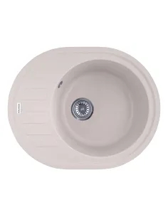 Мойка кухонная овальная Kroner KRP Komposit COL - 6250, 610х495х220 мм
