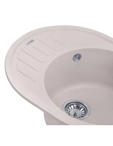 Мийка кухонна овальна Kroner KRP Komposit COL - 6250, 610х495х220 мм