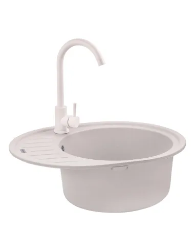 Мийка кухонна овальна Kroner KRP Komposit COL - 6250, 610х495х220 мм