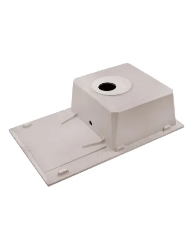 Мийка кухонна прямокутна Kroner KRP Komposit COL - 7850, 780x500x220 мм пісочне, з граніту