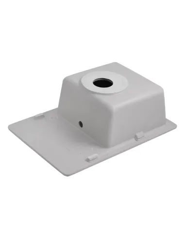 Мойка кухонная прямоугольная Kroner KRP Komposit GRA - 6243, 620x430x220 мм серая, из гранита