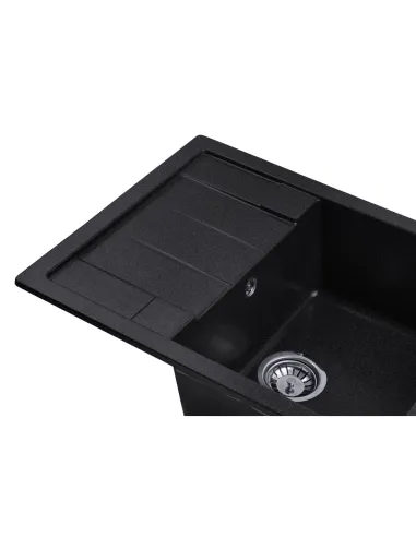 Мийка кухонна прямокутна Kroner KRP Komposit GRB - 6550, 650x430x220 мм графіт