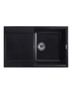 Мойка кухонная прямоугольная Kroner KRP Komposit SCH - 7850, 780x500x220 мм черная, из гранита