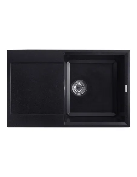 Мойка кухонная прямоугольная Kroner KRP Komposit SCH - 7850, 780x500x220 мм черная, из гранита