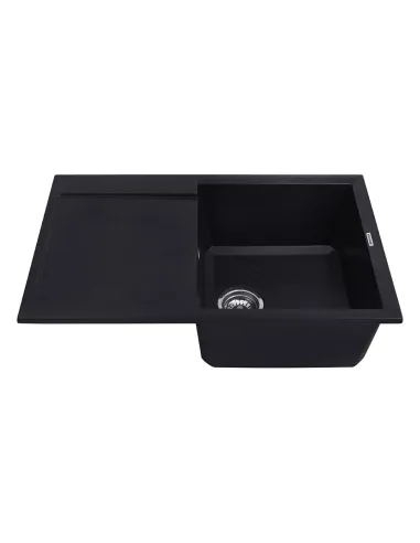 Мойка кухонная прямоугольная Kroner KRP Komposit SCH - 7850, 780x500x220 мм черная, из гранита