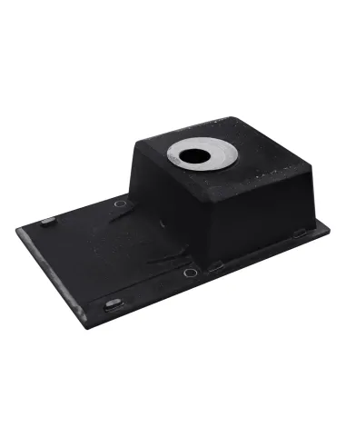 Мийка кухонна прямокутна Kroner KRP Komposit SCH - 7850, 780x500x220 мм чорне, з граніту