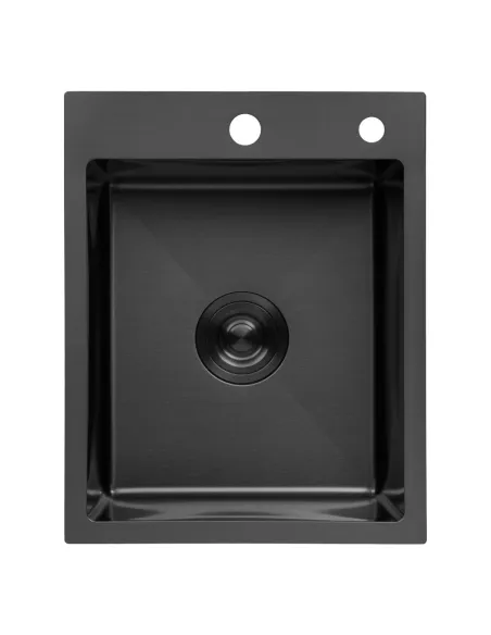 Мийка для кухні прямокутна Kroner KRP PVD Schwarze-4050HM з нержавіючої сталі