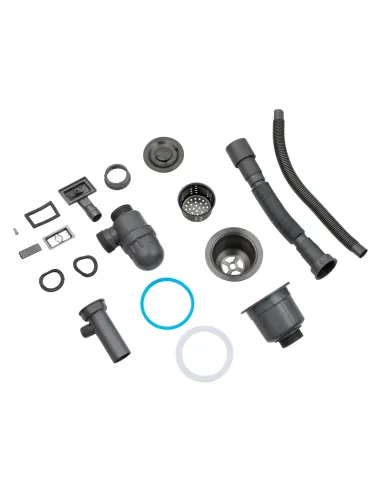 Мойка для кухни прямоугольная Kroner KRP PVD Schwarze - 4050HM из нержавеющей стали