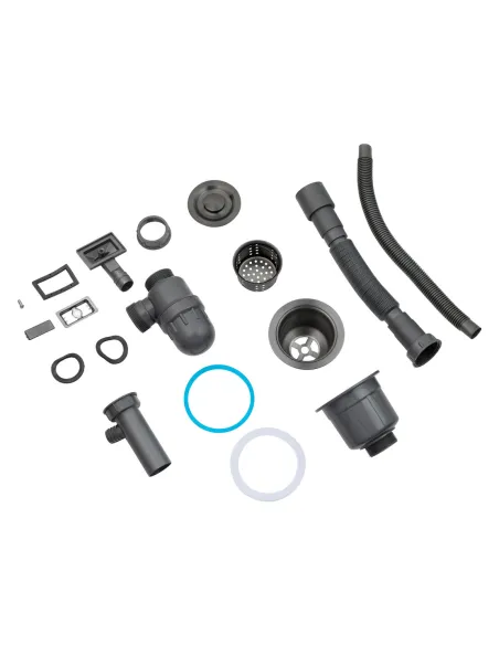 Мийка для кухні прямокутна Kroner KRP PVD Schwarze-4050HM з нержавіючої сталі