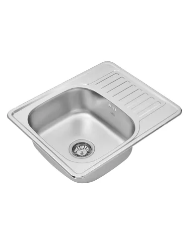 Мийка для кухні прямокутна Kroner KRP Satin - 5848 з нержавіючої сталі