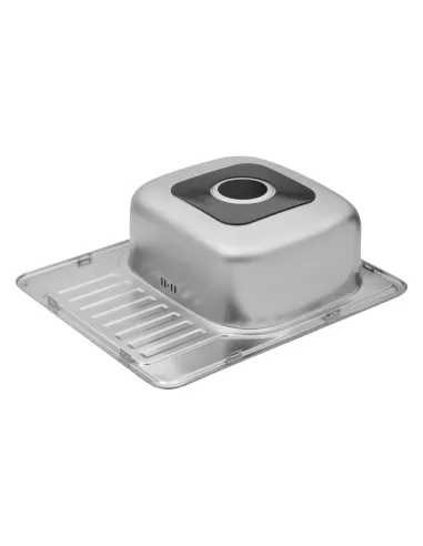 Мийка для кухні прямокутна Kroner KRP Satin - 5848 з нержавіючої сталі