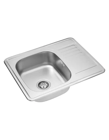 Мийка для кухні прямокутна Kroner KRP Satin - 6350 з нержавіючої сталі