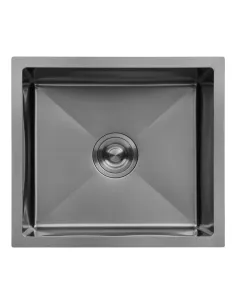 Мойка для кухни прямоугольная Kroner KRP Schwarze - 4843HM PVD из нержавеющей стали