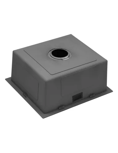 Мийка для кухні прямокутна Kroner KRP Schwarze - 4843HM ​​PVD з нержавіючої сталі