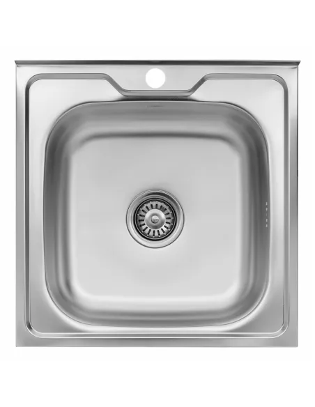 Мийка для кухні квадратна Kroner KRP Satin - 5050 з нержавіючої сталі
