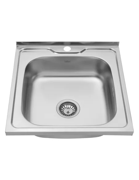 Мийка для кухні квадратна Kroner KRP Satin - 5050 з нержавіючої сталі