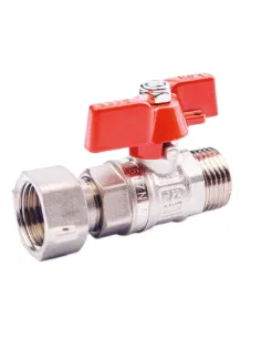 Кран шаровой прямой с накидной гайкой Fado 25 НВ 1/2 дюйма