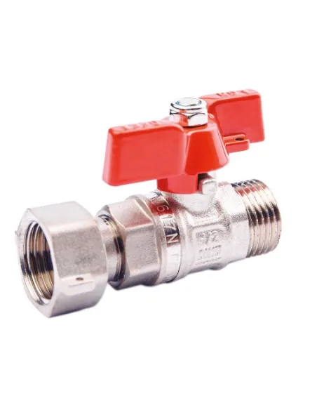 Кран кульовий прямий з накидною гайкою Fado 25 НВ 1/2 дюйма