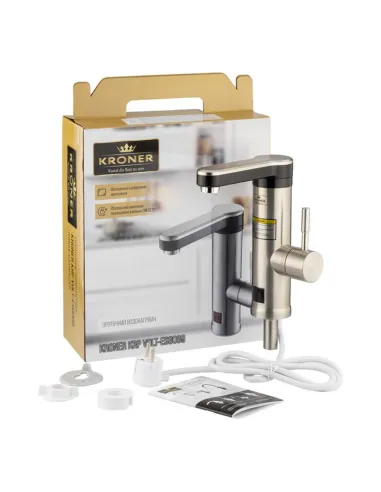 Змішувач для кухні з підігрівом води Kroner KRP Volt - ESG089 з дисплеєм