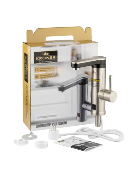 Змішувач для кухні з підігрівом води Kroner KRP Volt - ESG089 з дисплеєм