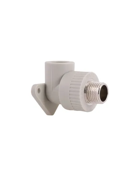 Кутник 90 для поліпропіленових труб Thermo Alliance PPR DSE501 20 мм х 1/2 дюйма, настінний Кутник 90 для поліпропіленових труб Thermo Alliance PPR DSE501 20 мм х 1/2 дюйма, настінний