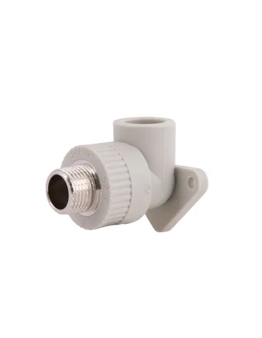 Кутник 90 для поліпропіленових труб Thermo Alliance PPR DSE501 20 мм х 1/2 дюйма, настінний