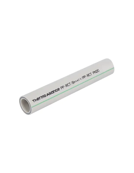 Поліпропіленова труба Thermo Alliance PP-RCT Basalt DSA730 20 мм PN 20 зі скловолоконним армуванням Поліпропіленова труба Thermo Alliance PP-RCT Basalt DSA730 20 мм PN 20 зі скловолоконним армуванням