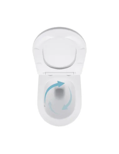 Унітаз Q-Tap Jay Ultra Quiet QT07335175W, 520х360х320 мм, безободковий, підвісний