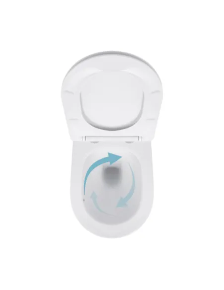 Унітаз Q-Tap Jay Ultra Quiet QT07335175W, 520х360х320 мм, безободковий, підвісний