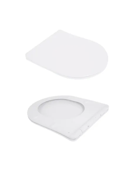 Унитаз Q-Tap Jay Ultra Quiet QT07335175W, 520х360х320 мм, безободковый, подвесной