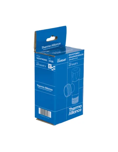Приборный кран угловой Thermo Alliance Standart TAS347W1515SS 1/2 дюйма