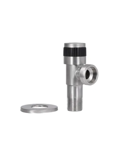 Приладовий кран кутовий Thermo Alliance Standart TAS345W1520SS 1/2 х 3/4 дюйми