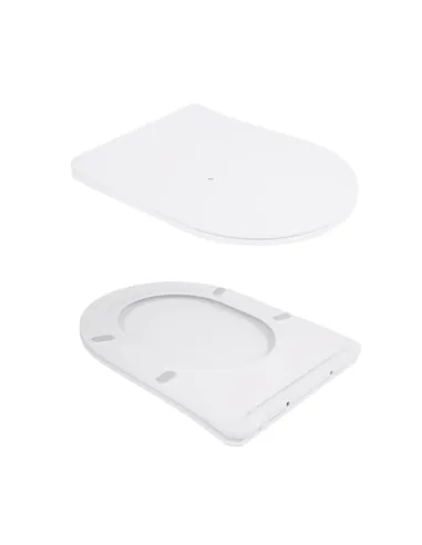 Унитаз Q-Tap Scorpio Ultra Quiet QT14332380ASW, 490x365x325 мм, безободковый, подвесной