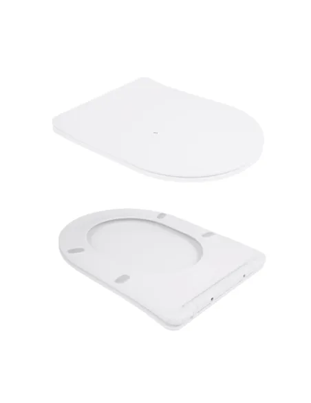 Унитаз Q-Tap Scorpio Ultra Quiet QT14332380ASW, 490x365x325 мм, безободковый, подвесной