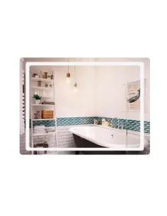 Зеркало для ванной Q-Tap Mideya DC-F614 QT2078NCF07050W, с LED-подсветкой, с антизапотеванием