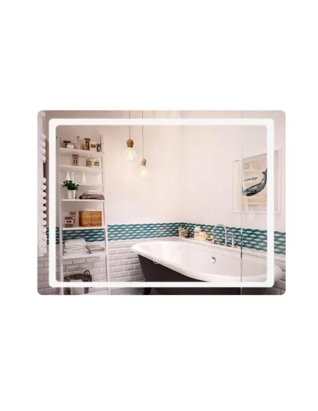 Дзеркало для ванної кімнати Q-Tap Mideya DC-F614 QT2078NCF07050W, з LED-підсвічуванням, з антизапітнінням