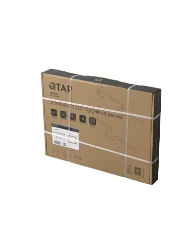 Дзеркало для ванної кімнати Q-Tap Mideya DC-F614 QT2078NCF07050W, з LED-підсвічуванням, з антизапітнінням