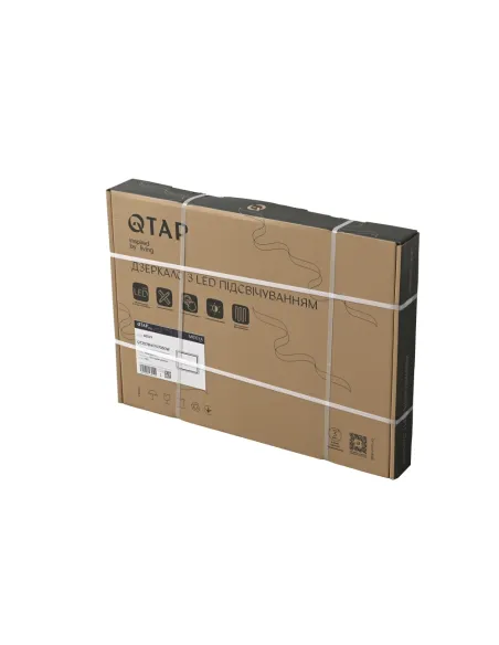 Дзеркало для ванної кімнати Q-Tap Mideya DC-F614 QT2078NCF07050W, з LED-підсвічуванням, з антизапітнінням