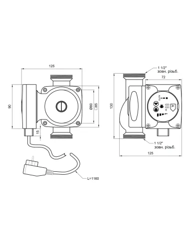 Циркуляционный насос Thermo Alliance LPSA 25/80/130 энергосберегающий