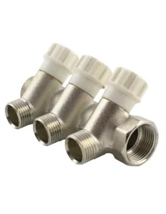 Колектор для теплого пола Fado вентильный, 3/4 х 1/2 дюйма, 5 выходов