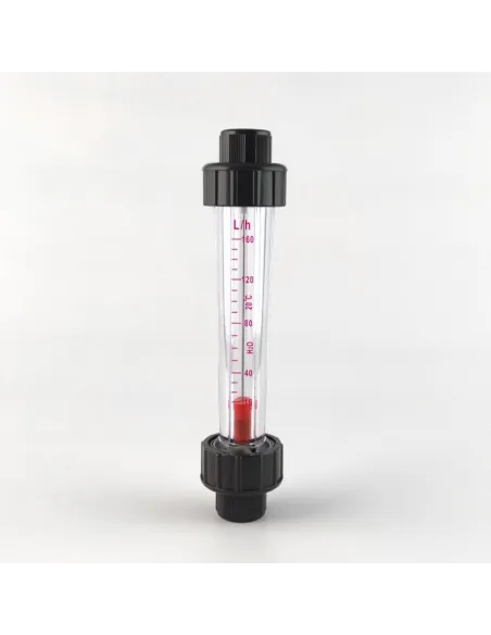 Ротаметр Raifil LZS-15D 16-160 L/H трубного типа под клей, короткий