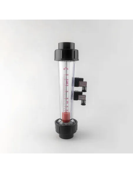 Ротаметр Raifil LZS-32D/GR 0.6-6 с герконовым датчиком, трубного типа под клей, короткий